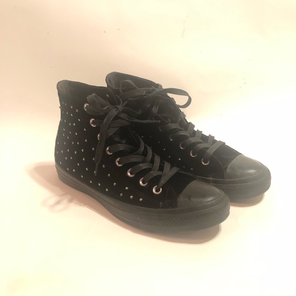 velvet converse shoes